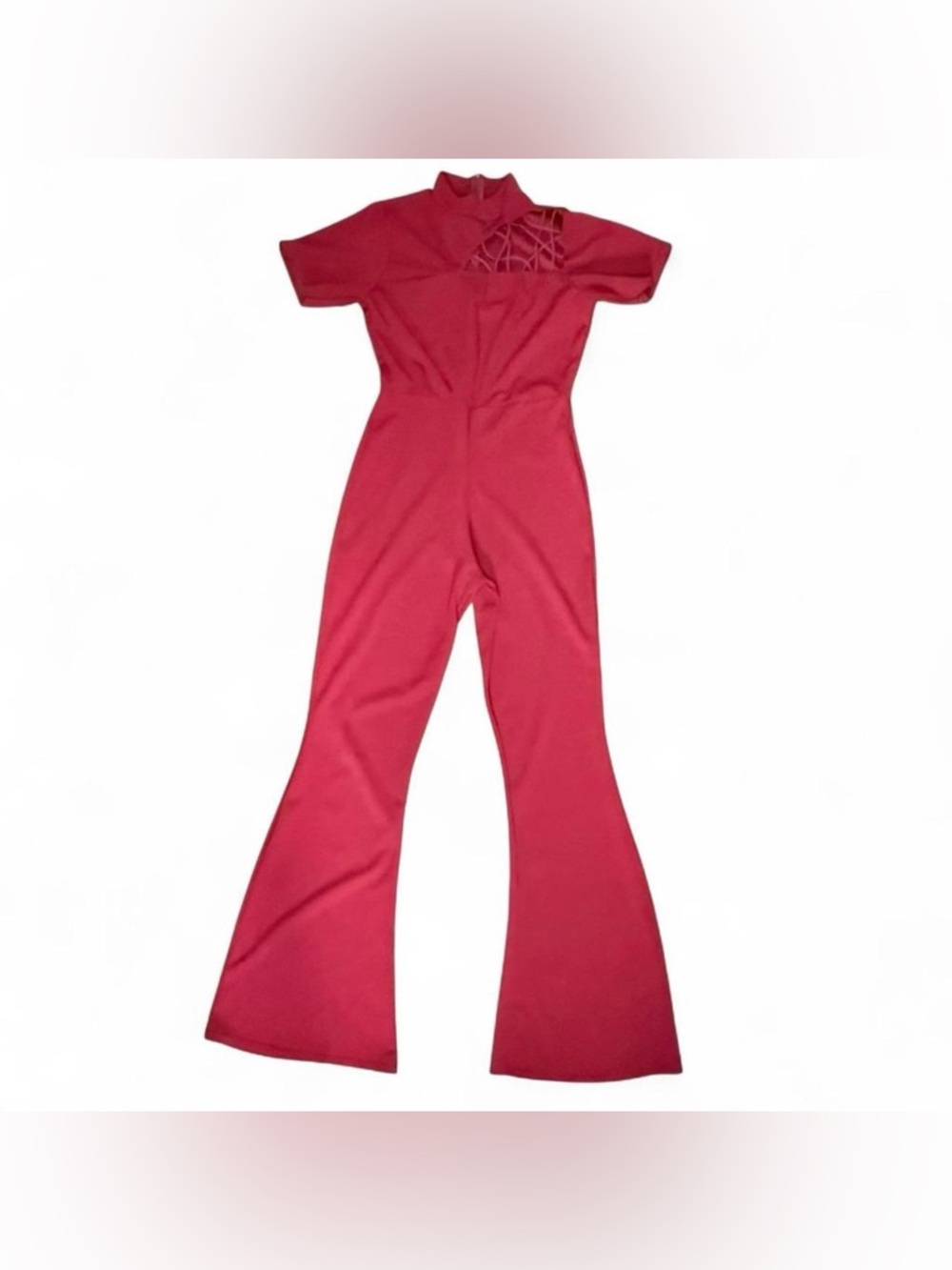 PrettyLittleThing Maroon Jumpsuit